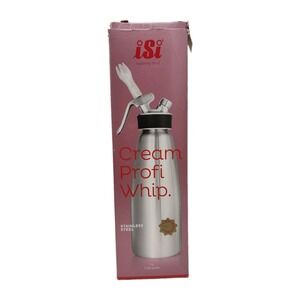 New iSi Cream Profi Whip Cream Dispenser Stainless Steel 1L 1 US Qrt Damaged Box